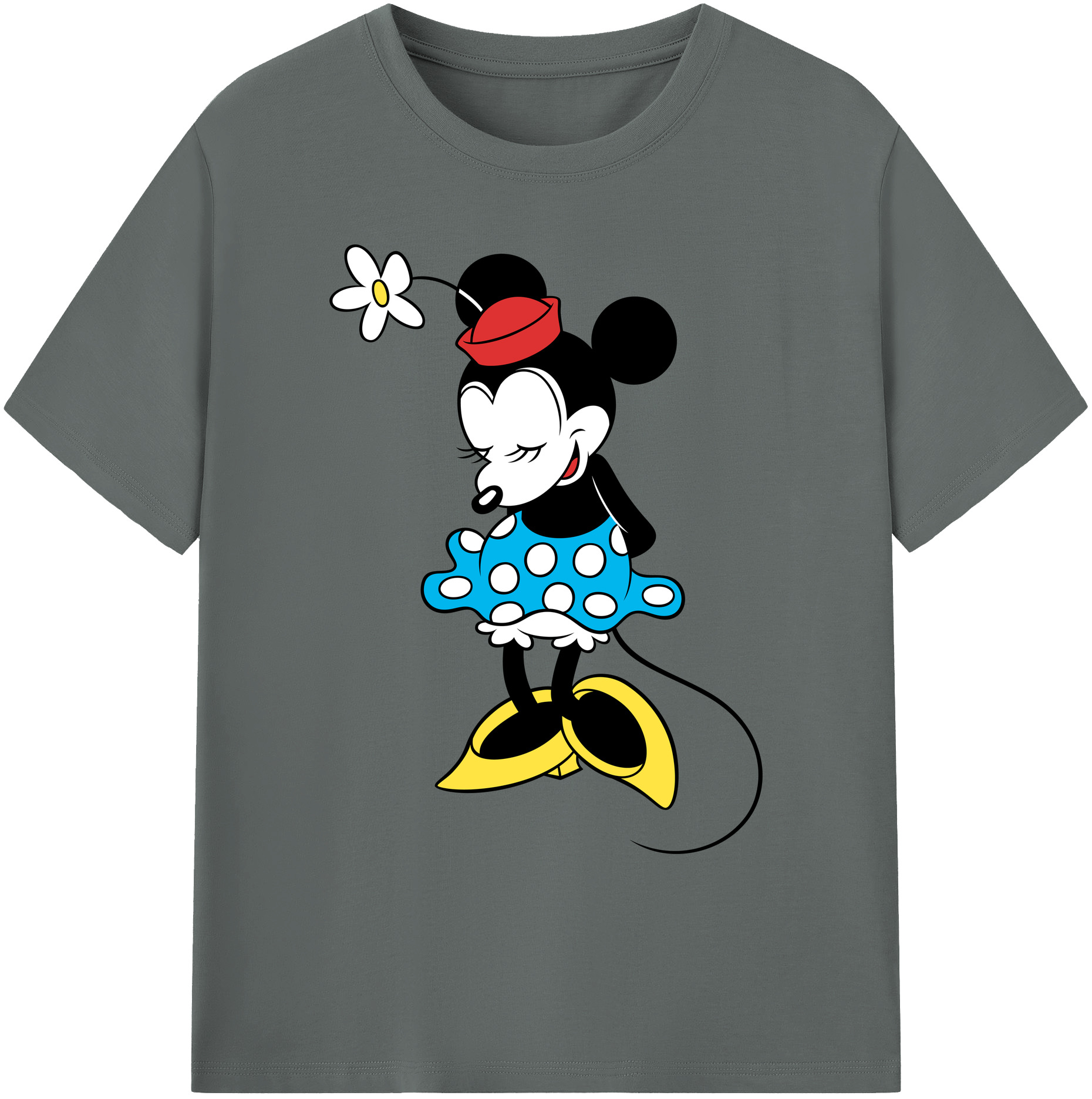 ミッキーマウス Mickey Mouse 綿100％ メンズ半袖Tシャツ｜肌触りやわらか＆通気性